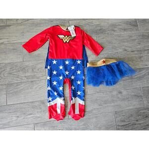 Girl's Toddlers DC Wonder Woman Costume 3pc Rubies Size 12-24 Months Multicolor